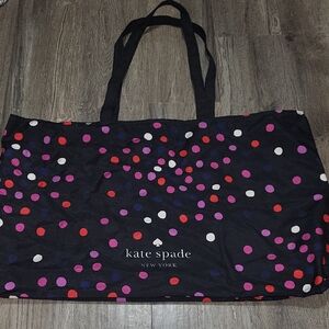 kate spade Black Tote with Colorful Dots